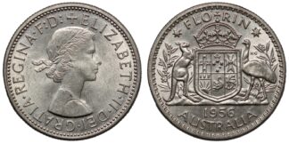 Australia 1956 Florin