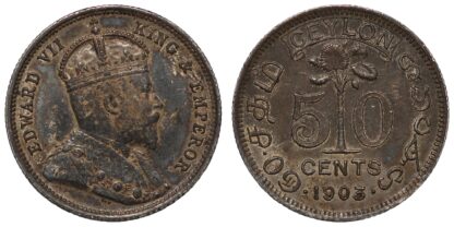 Ceylon 1903 50 Cents