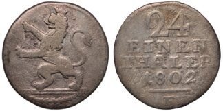 Hesse-Cassel 1802-F 1/24 Thaler