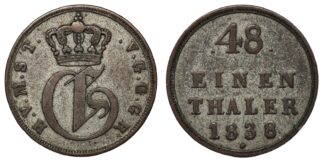 Mecklenburg-Strelitz 1838 1/48 Thaler