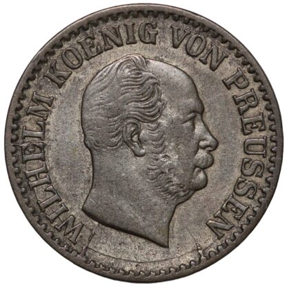 German States Prussia 1867-A 1 Groschen KM# 485 Wilhelm I World Silver Coin - Image 2