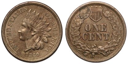 United States 1860 Indian Head Cent 1C Copper-Nickel World Coin