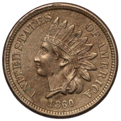 United States 1860 Indian Head Cent 1C Copper-Nickel World Coin - Image 2