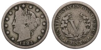 1883 With CENTS Nickel