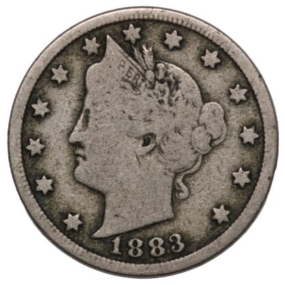 United States USA 1883 Liberty Head Nickel 5C With CENTS World Coin Scarcer Type - Image 2