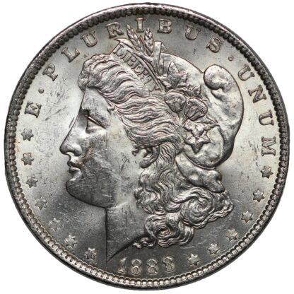 United States 1888 Morgan Dollar $1 Philadelphia Mint World Silver Coin - Image 2