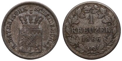 Bavaria 1866 1 Kreuzer