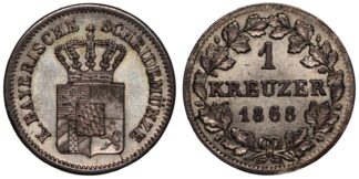 Bavaria 1868 1 Kreuzer