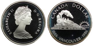 Canada 1986 silver Dollar