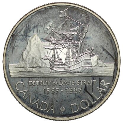 Canada 1987 Silver Dollar r