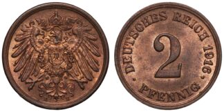 Germany 1916-E 2 Pfennig