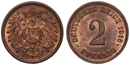 Germany 1916-E 2 Pfennig