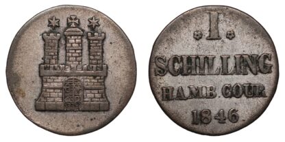 Hamburg 1846 Schilling