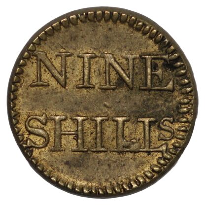 George II Quarter Joe - 9 Shillings Brass Coin Weight - Image 3