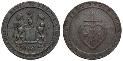 Madras 1794 1/96 Rupee