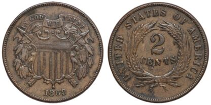 1869 Two Cent Piece