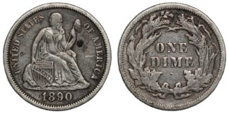 1890 Dime