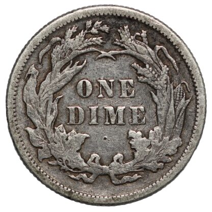 United States USA 1890 Liberty Seated Dime 10C Philadelphia Mint Silver Coin - Image 3