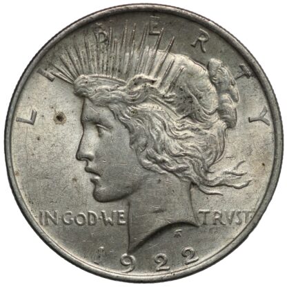 United States USA 1922 Peace Dollar $1 Philadelphia Mint World Silver Coin - Image 2