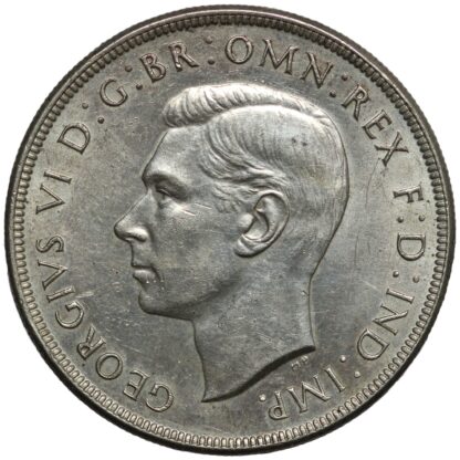 Australia 1938 Crown George VI Sterling Silver Coin - Scarce - Image 2