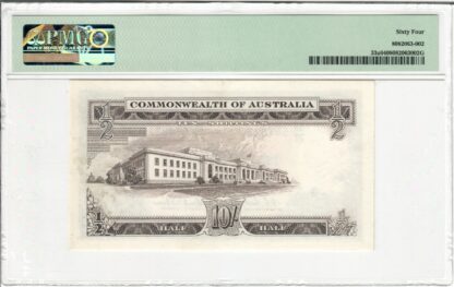 Australia ND(1961-65) Ten Shillings Banknote Coombs Wilson R17 PMG Choice Unc 64 - Image 2