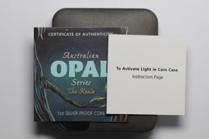 Australia 2012 Opal Series Koala 1oz Silver Proof Coin - Perth Mint - Image 3