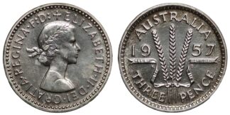 Australia 1957(m) Threepence