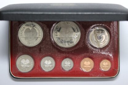 Papua New Guinea 1975 8-Coin Proof Set - Franklin Mint - Image 3