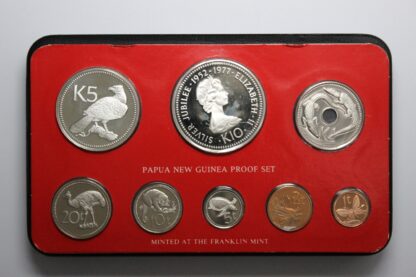 Papua New Guinea 1977 8-Coin Proof Set - Franklin Mint - Image 2