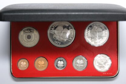 Papua New Guinea 1977 8-Coin Proof Set - Franklin Mint - Image 4