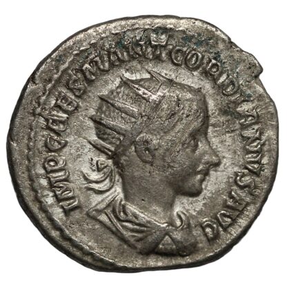 Ancient Roman Imperial Coin Gordian III AD 238-9 AR Ant. Liberalitas - Rare - Image 2