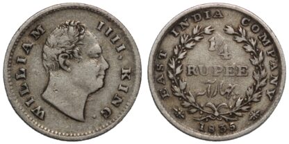 1835 1/4 Rupee