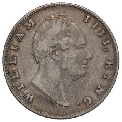 India - British 1835(b) Rupee William IV No Initials KM#450.1 Silver Coin - Image 2