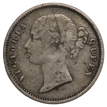 India-British 1840(b&c) 1/2 Rupee Victoria KM# 456.1 World Silver Coin - Image 2