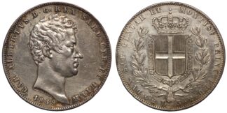 1849 5 Lire