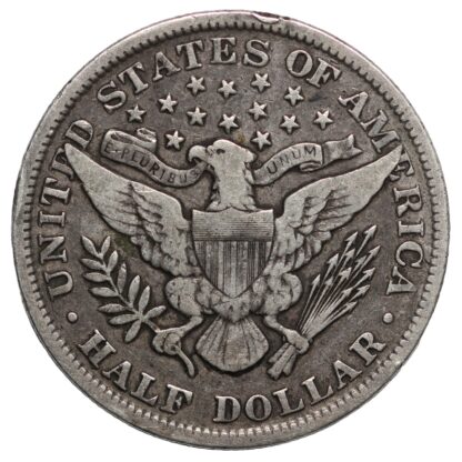 United States 1895 Barber Half Dollar 50C Philadelphia Mint Silver Coin - Scarce - Image 3