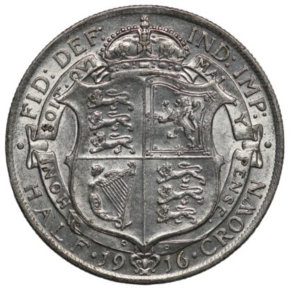 Great Britain 1916 Halfcrown George V S-4011 World Silver Coin - Image 3