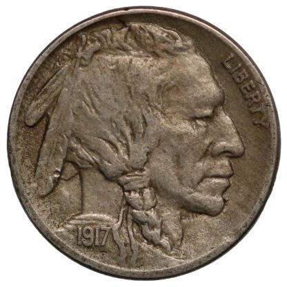 United States 1917-S Buffalo Nickel 5c San Francisco Mint Better Date Rare Coin - Image 2