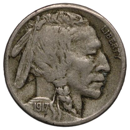 United States 1917-S Buffalo Nickel 5c San Francisco Mint Better Date Rare Coin - Image 2