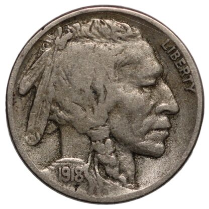 United States 1918-S Buffalo Nickel 5c San Francisco Mint Better-Date Rare Coin - Image 2