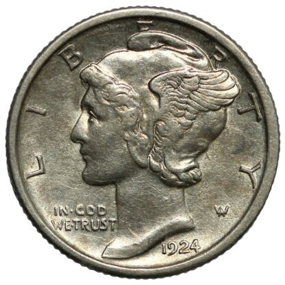 United States 1924-S Mercury Dime San Francisco Mint Silver Coin - Better Date - Image 2