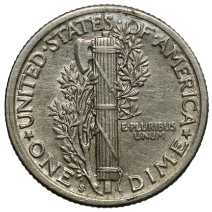 United States 1924-S Mercury Dime San Francisco Mint Silver Coin - Better Date - Image 3