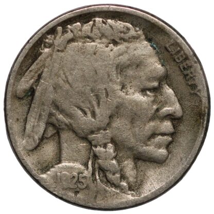 United States USA 1925-S Buffalo Nickel 5c San Francisco Mint World Coin Scarce - Image 2