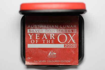 Australia 2009 Year of the Ox Coloured 1oz Silver Coin Series II Perth Mint - Image 3