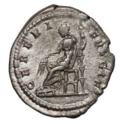 Ancient Roman Imperial Coin Julia Domna AR Denarius AD 196-211 Rome Ceres Scarce - Image 3