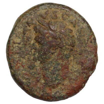 Ancient Roman Provincial Seleucis & Pieria Antioch Nero Æ AD 54-68 SC Wreath - Image 2