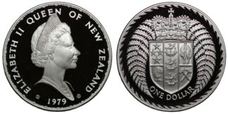 New Zealand 1979 Proof Silver Dollar