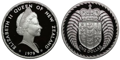 New Zealand 1979 Proof Silver Dollar