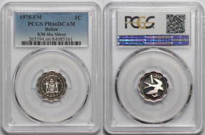 PCGS PR66-69DCAM Belize 1975 Silver 8-Coin Proof Set 1c 5c 10c 25c 50c $1 $5 $10 - Image 9