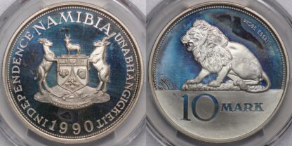 Namibia 1990 $10 Essai Lion PR68DCAM PCGS coin